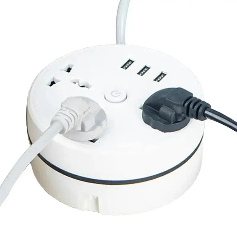 EU Plug AC Outlet Smart Home Power Strip â Multipurpose Electrical Extension Cord with USB Ports & Fast Charging